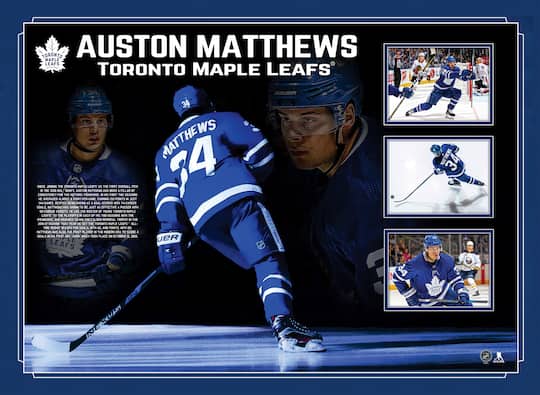 Auston Matthews Toronto Maple Leafs Framed Photo Collage 39.5" x 30.5"